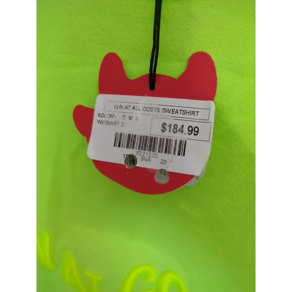 WAAC Golf Sweater Green Size 2 Win At All Costs Why Be An Angel New With Tags - Picture 6 of 10